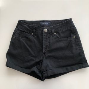 Aeropostale Black stretch denim shorts. Size 2